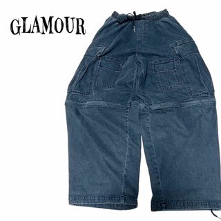 ヒステリックグラマー(HYSTERIC GLAMOUR)の希少★GLAMOUR 6Pocket 2way バギーデニムカーゴパンツ グレー(デニム/ジーンズ)