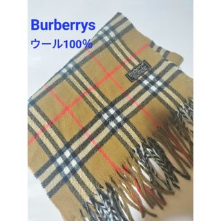 バーバリー(BURBERRY)の【Burberrys】バーバリー　マフラー　 ウール100％(マフラー/ショール)