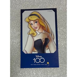 ディズニー100周年  ステッカー　1枚　オーロラ姫　イオンモール　非売品(ノベルティグッズ)