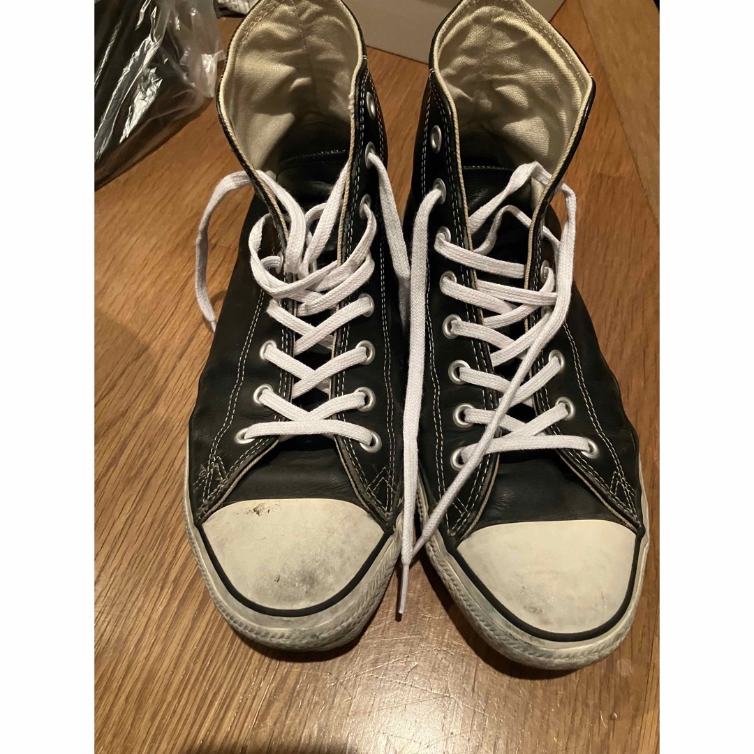 ALL STAR（CONVERSE）(オールスター)の希少90’s　コンバース　オールスター　ハイカット　レザー メンズの靴/シューズ(スニーカー)の商品写真