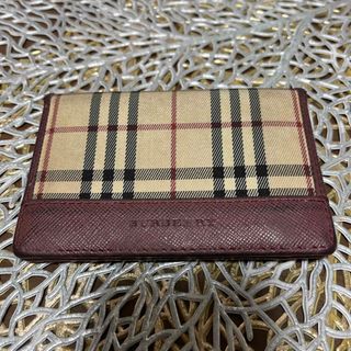 バーバリー(BURBERRY)のバーバリー　ボルドーパスケース(名刺入れ/定期入れ)