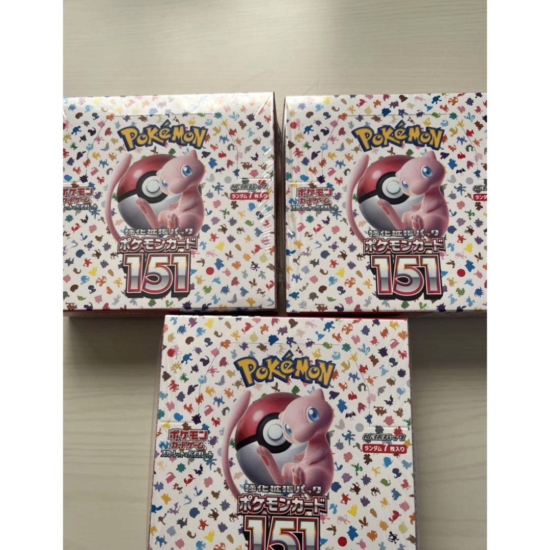 ポケモンカード151 3BOX　シュリンク付き