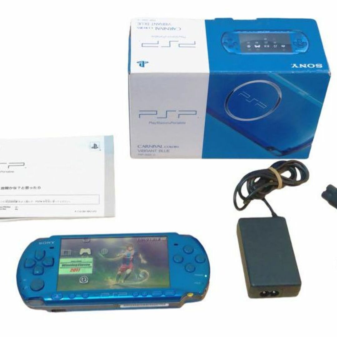 ☆バッテリー 箱付き☆ PSP-3000 本体 SONY VB ブルー