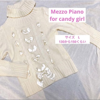 mezzo piano - メゾピアノ タートルセーター 140 ピンクの通販 by ふみ ...