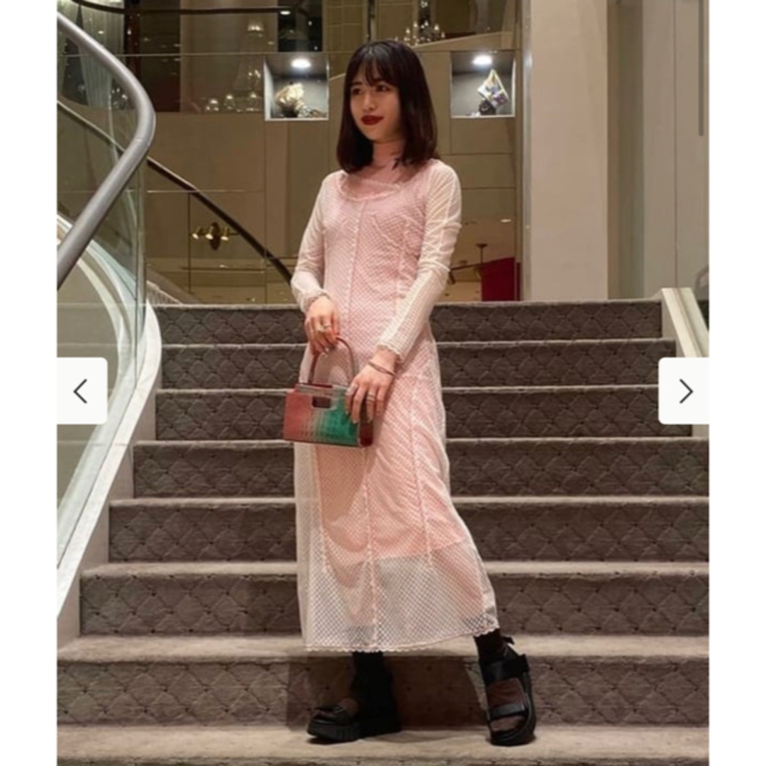 Ray BEAMS(レイビームス)のyuhan wang♡fran lace trimmed dress♡貴重レア レディースのワンピース(ロングワンピース/マキシワンピース)の商品写真