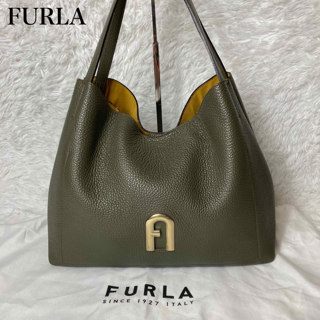 FULRA フルラ　バック　ホーボー　トートバッグ　Lサイズ　カーキ