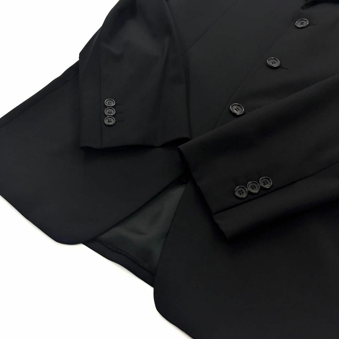 【極美品】PRADA プラダ　スーツ　セットアップ　黒　ウール　50R　伊製