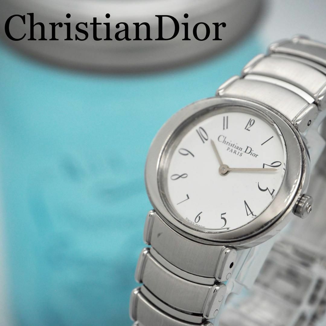 Christian Dior(クリスチャンディオール)の279 クリスチャンディオール時計　レディース腕時計　OH済み　ホワイト　希少 レディースのファッション小物(腕時計)の商品写真