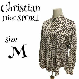 Christian Dior SPORTS★ドット柄透けブラウス★L★ゆるだぼ