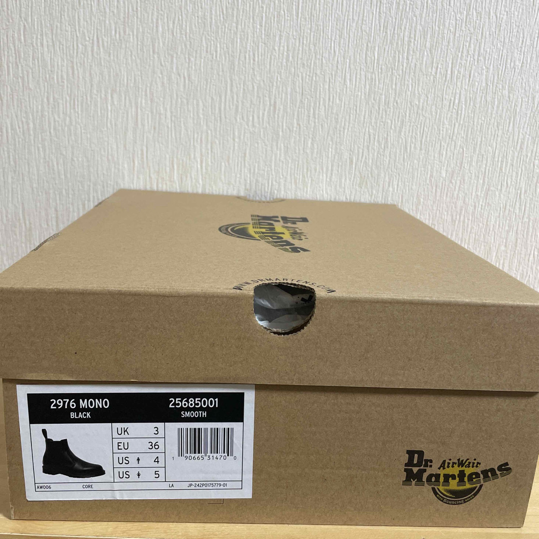 Dr.Martens(ドクターマーチン)のMONO 2976 チェルシーブーツ　UK3 ブラック　ワックス＋ブラシ付き レディースの靴/シューズ(ブーツ)の商品写真