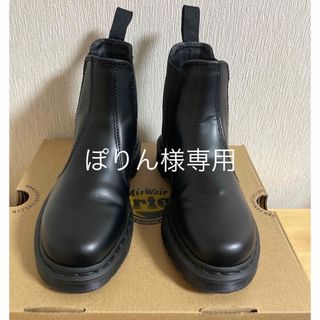 ドクターマーチン(Dr.Martens)のMONO 2976 チェルシーブーツ　UK3 ブラック　ワックス＋ブラシ付き(ブーツ)