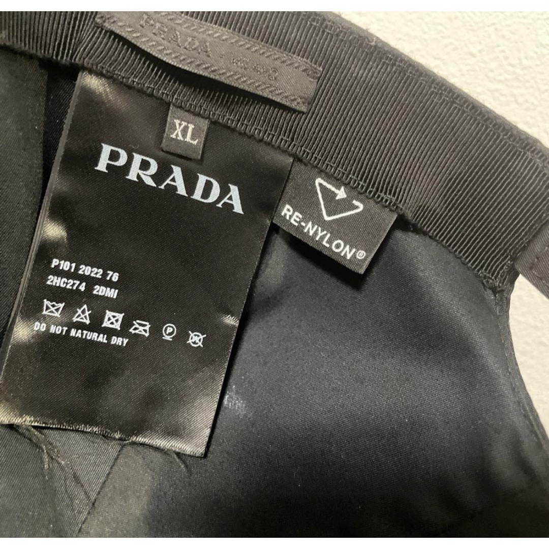 PRADA(プラダ)のPRADA Re Nylon ベースボールキャップ　ブラック　サイズXL メンズの帽子(キャップ)の商品写真