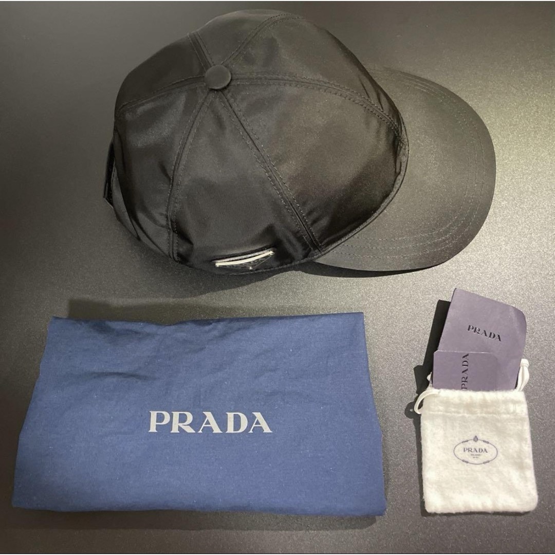 PRADA(プラダ)のPRADA Re Nylon ベースボールキャップ　ブラック　サイズXL メンズの帽子(キャップ)の商品写真