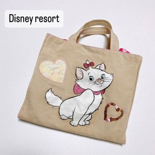 ディズニー(Disney)のディズニーリゾート　マリーちゃん　バッグ　 ランチバッグ(トートバッグ)