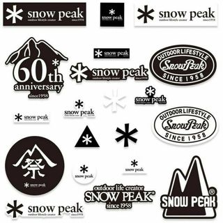 スノーピーク(Snow Peak)のスマホに スノーピーク snowpeak ステッカー 20枚(iPhoneケース)