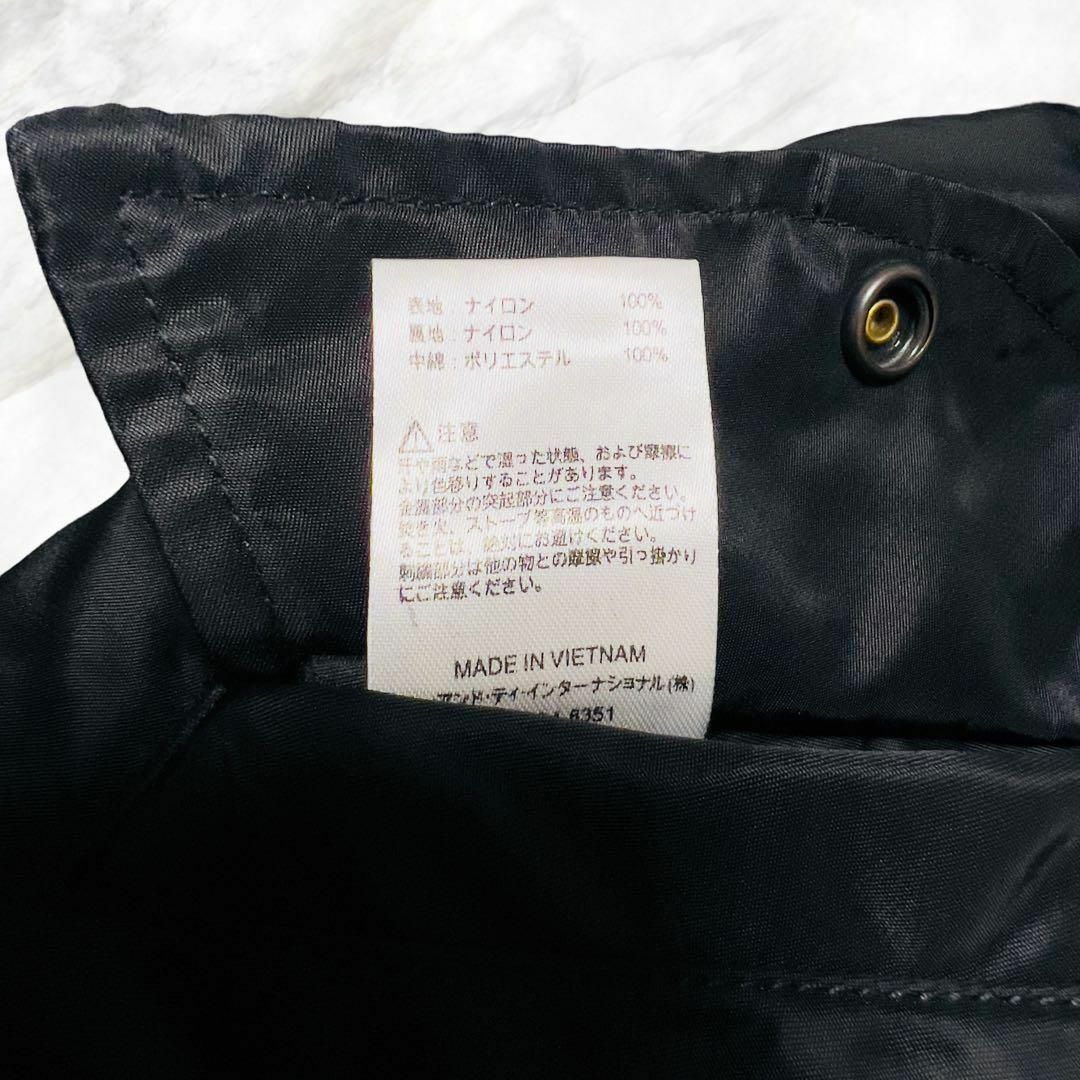 NIKE(ナイキ)の【大人気】NIKE × ALPHA INDUSTRIES コラボ MA-1 黒 メンズのジャケット/アウター(フライトジャケット)の商品写真