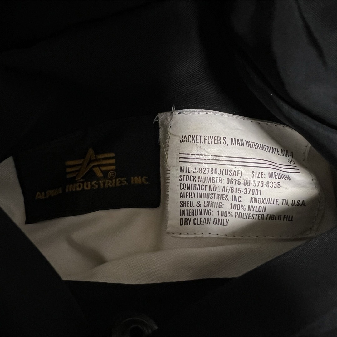 NIKE - 【大人気】NIKE × ALPHA INDUSTRIES コラボ MA-1 黒の NIKE - 【大人気】NIKE × ALPHA INDUSTRIES コラボ MA-1 黒の
