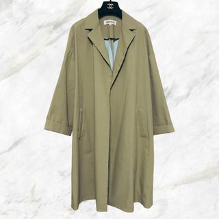 【美品】Sacai  ノーカラーコート　ダブルボタン　七分袖　スリット