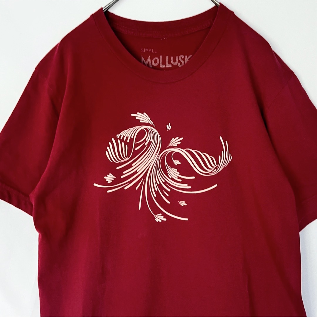 Mollusk(モルスク)のMOLLUSK Surf モラスク サーフ Tシャツ（S）バーガンディー USA メンズのトップス(Tシャツ/カットソー(半袖/袖なし))の商品写真
