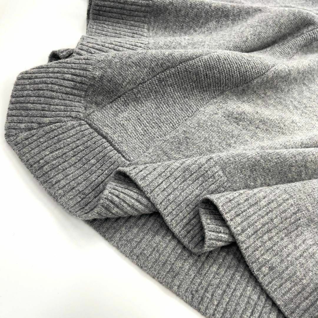 【極美品】HYKE ハイク ポンチョ ケープ ウール グレー M~L
