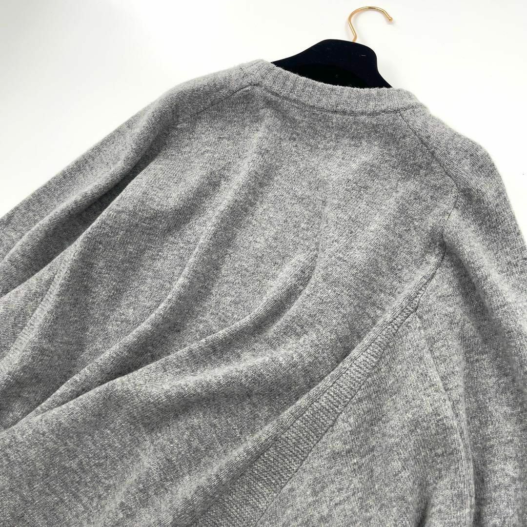 【極美品】HYKE ハイク ポンチョ ケープ ウール グレー M~L