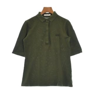 ラコステ(LACOSTE)のLACOSTE ラコステ ポロシャツ 36(XS位) カーキ 【古着】【中古】(ポロシャツ)