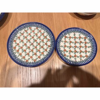 ポーリッシュポタリー(Polish Pottery)のポーリッシュポタリー　ケルセン　セラミカ製　二枚セット(食器)