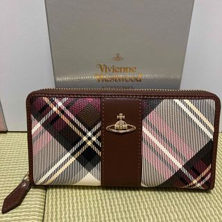 ヴィヴィアンウエストウッド(Vivienne Westwood)のヴィヴィアンウエストウッド　長財布　ラウンドファスナー　茶色(財布)