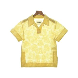 ジルサンダー(Jil Sander)のJIL SANDER ジルサンダー カジュアルシャツ 34(XS位) 黄(総柄) 【古着】【中古】(シャツ/ブラウス(長袖/七分))