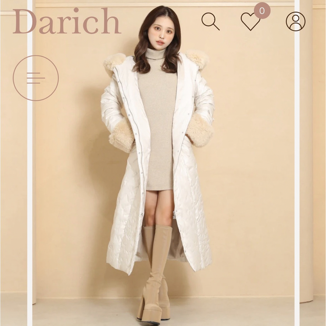 Darich(ダーリッチ)のダーリッチ 新品 ダウン 最終値下げ レディースのジャケット/アウター(ダウンコート)の商品写真