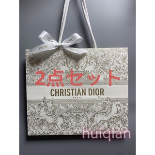 クリスチャンディオール(Christian Dior)の2点セット　 ディオール ショッパー　最新 ホリデー 限定 クリスマス 2023(ショップ袋)