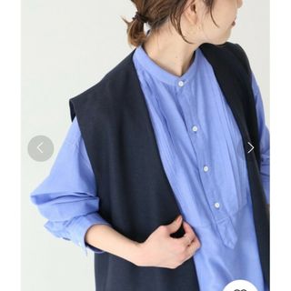 スピックアンドスパン(Spick & Span)のSpick and Span　ガーメントダイコットンシルクシャツ(シャツ/ブラウス(長袖/七分))