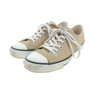 コンバース(CONVERSE)のCONVERSE スニーカー UK7(25.5cm位) ベージュx白xシルバー 【古着】【中古】(スニーカー)