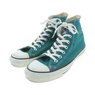 コンバース(CONVERSE)のCONVERSE スニーカー UK7 1/2(26cm位) 青緑x白xシルバー 【古着】【中古】(スニーカー)