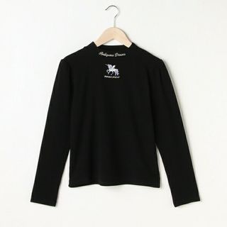 メゾピアノジュニア(mezzo piano junior)のモチーフ刺しゅうプチハイ長袖Tシャツ　メゾピアノ(Tシャツ/カットソー)