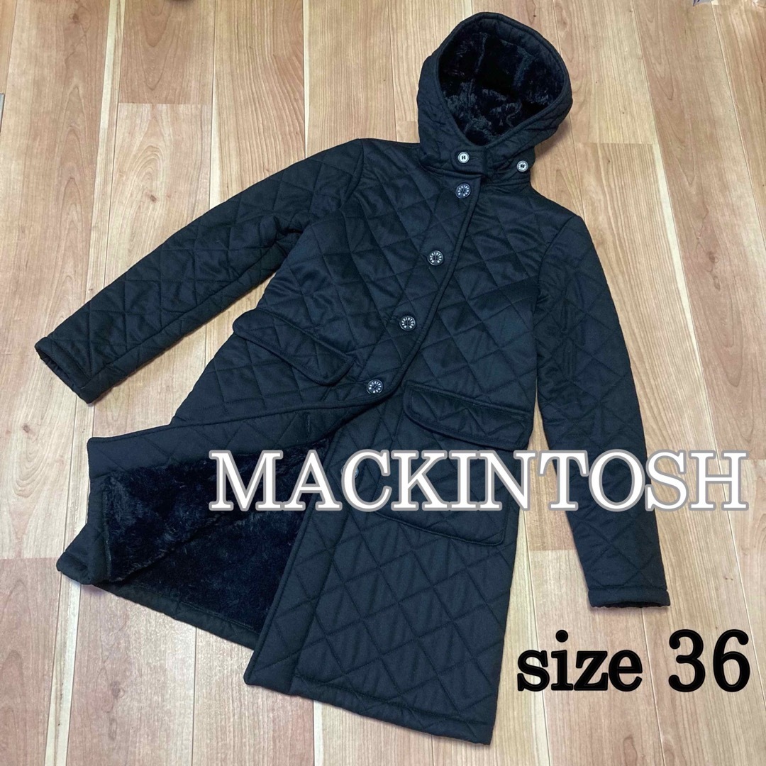 【MACKINTOSH／マッキントッシュ】ボアキルティングコート 36 美品レディース