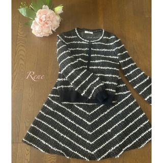 Rene 【美品】2021年製♡定番人気♡リボンツイードニット34