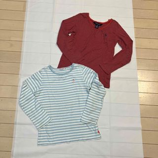 ミキハウス(mikihouse)のミキハウス ラルフローレン 女の子 カットソー 130㎝ 2枚 トップス(Tシャツ/カットソー)