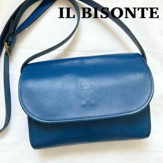 イルビゾンテ(IL BISONTE) ショルダーバッグ(レディース)（ブルー