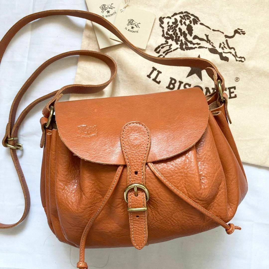 極美品】IL BISONTE〈イルビゾンテ 〉のショルダーバッグ-