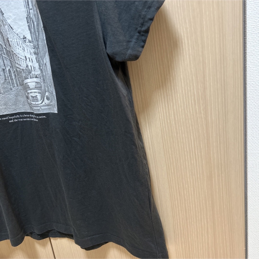 HONEYS(ハニーズ)のHoneys ★ プリントTシャツ　サイズLL スミクロ レディースのトップス(Tシャツ(半袖/袖なし))の商品写真