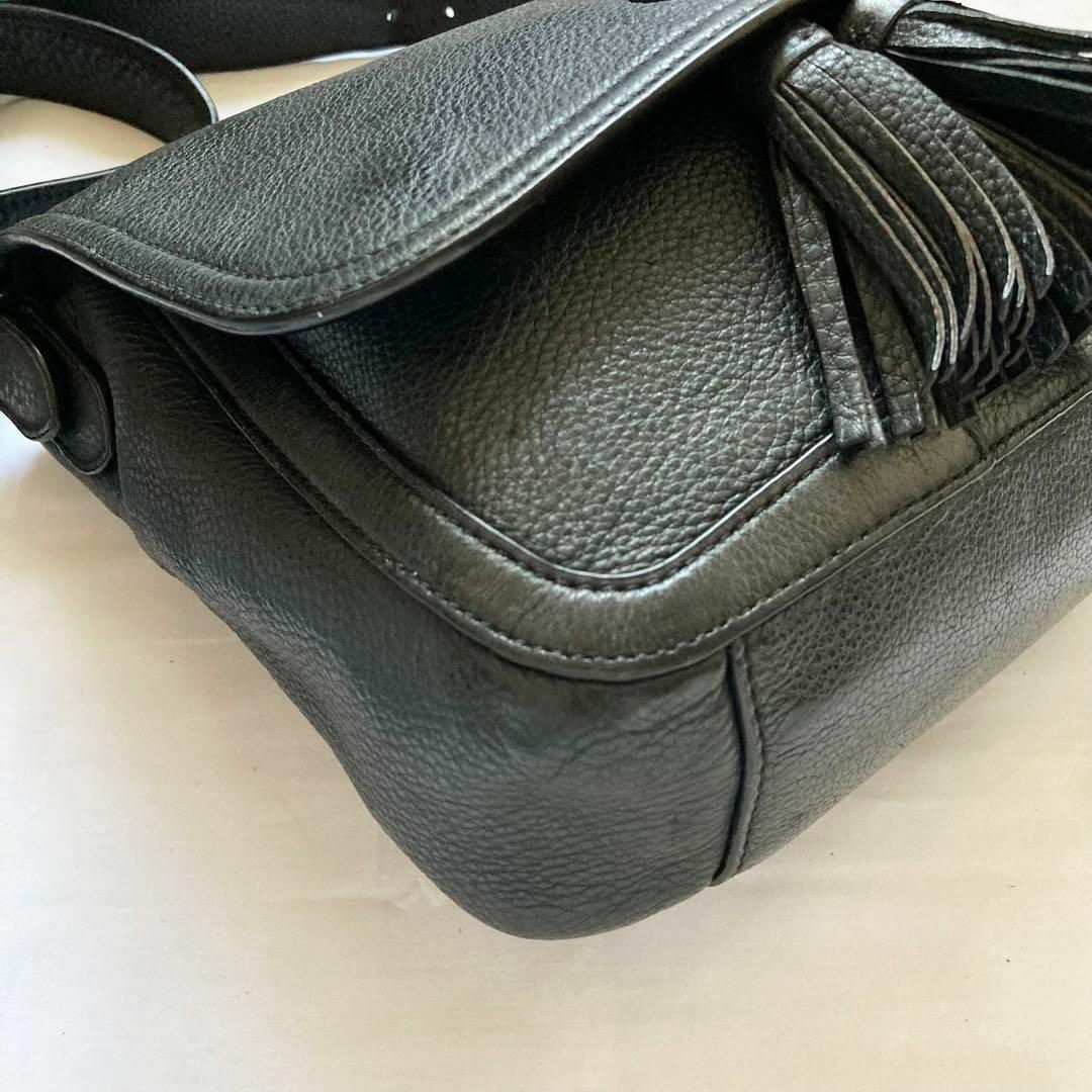 ✨極美品✨Tory Burch ショルダーバッグ ブラック レザー タッセル