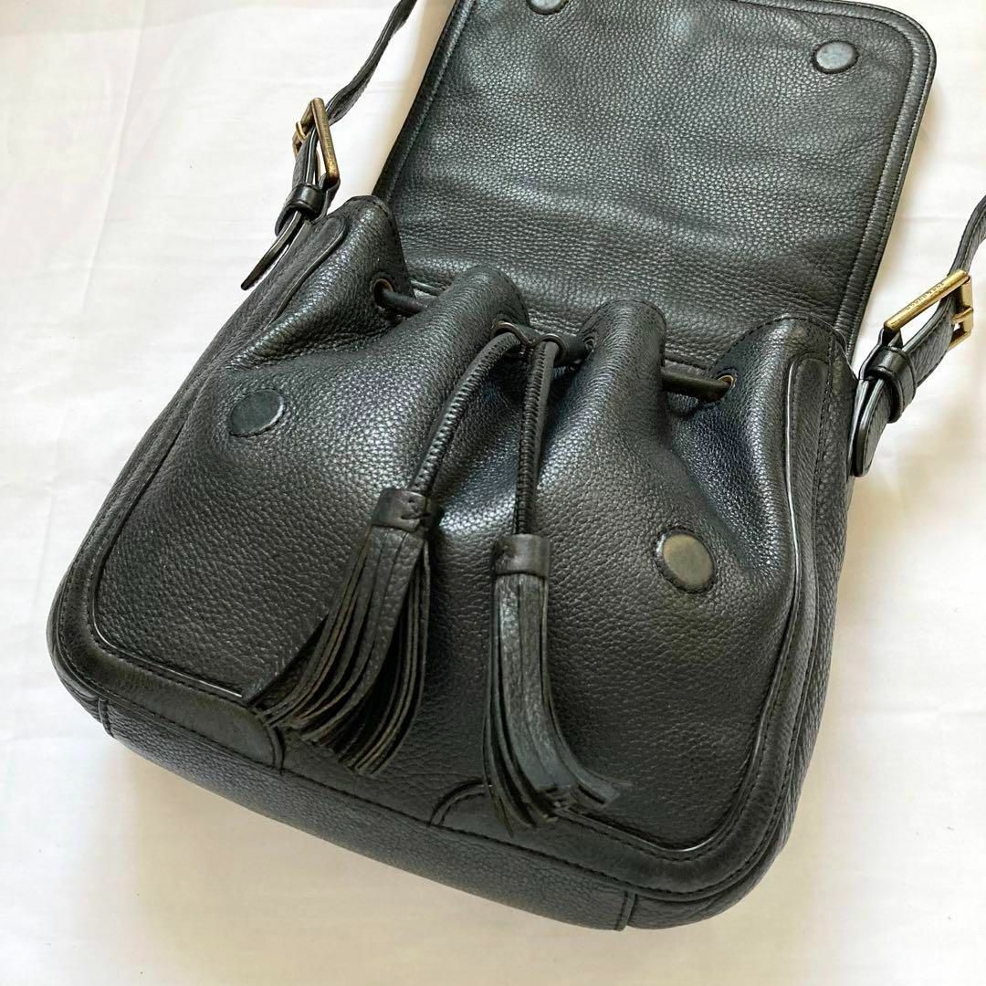 ✨極美品✨Tory Burch ショルダーバッグ ブラック レザー タッセル