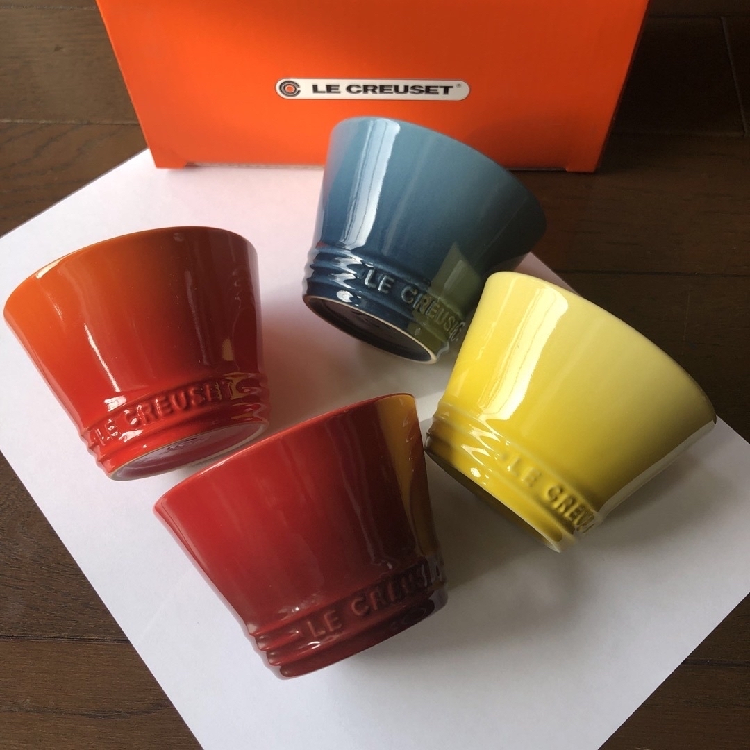 LE CREUSET(ルクルーゼ)のル・クルーゼ　ネオ・ボール(S)レインボー 4個セット【新品/未使用】 インテリア/住まい/日用品のキッチン/食器(食器)の商品写真