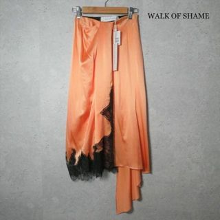 ウォークオブシェイム(Walk of Shame)の未使用 ウォークオブシェイム シルク100％ アシンメトリー ロングスカート(ロングスカート)