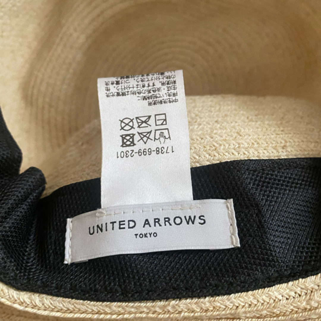 UNITED ARROWS(ユナイテッドアローズ)のユナイテッドアローズ　麦わら帽子 レディースの帽子(麦わら帽子/ストローハット)の商品写真