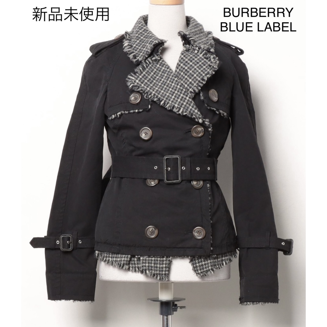 未使用♢BURBERRY BLUE LABEL ショートトレンチコート 未使用♢BURBERRY BLUE LABEL ショートトレンチコート