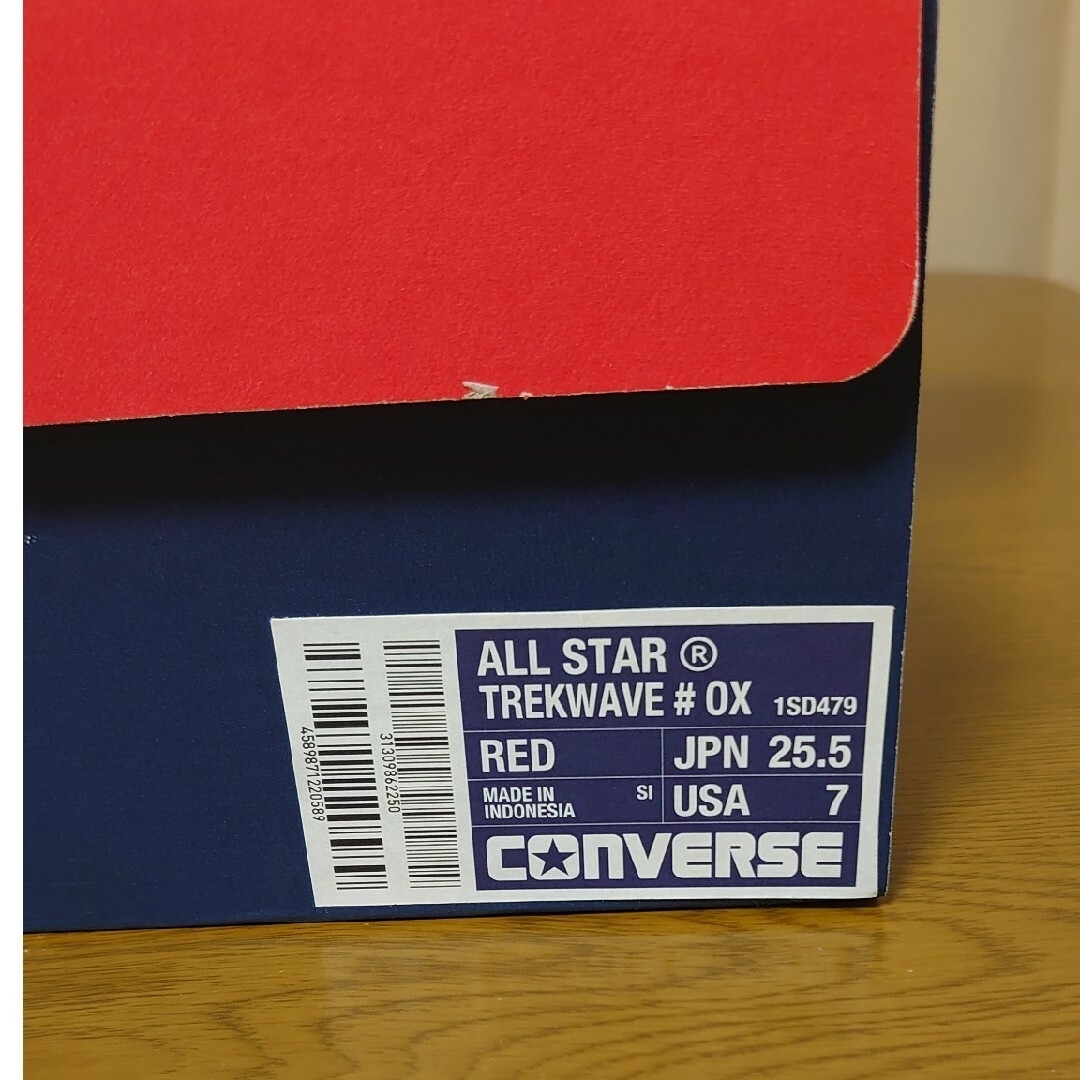 ALL STAR（CONVERSE）(オールスター)のコンバースオールスター　トレック ウェーブ　 赤 　25.5cm レディースの靴/シューズ(スニーカー)の商品写真