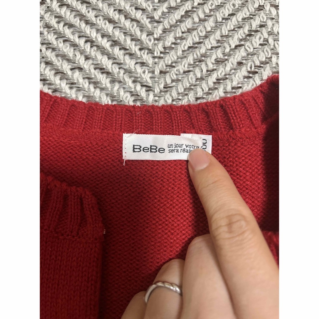 BeBe(ベベ)のBeBe ショート丈カーディガン キッズ/ベビー/マタニティのキッズ服女の子用(90cm~)(カーディガン)の商品写真