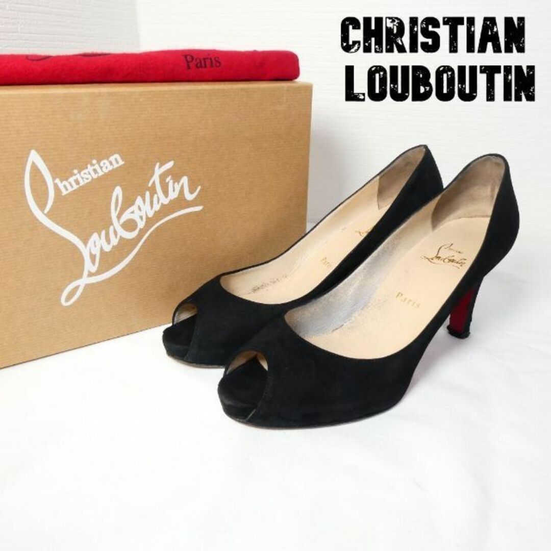 Christian Louboutin - 良品 Christian Louboutin スエード オープン